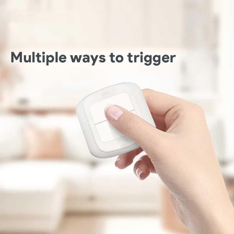 Tuya Smart WiFi/Zigbee Schalter Push Button Schalter 2 Gang 6 Szene Wireless Smart Home Fernbedienung Automatisierung Szenario schalter.