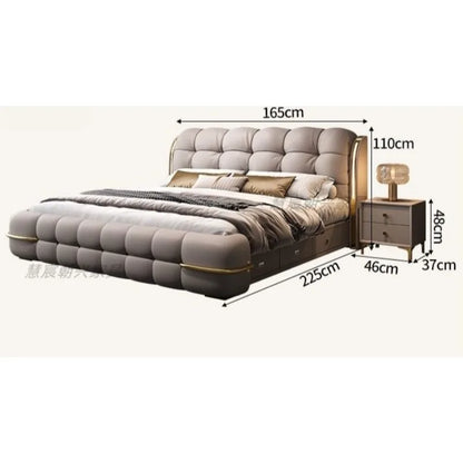 Kopfteil-Aufbewahrungsbetten, gepolstert, minimalistische Doppelbett-Schlafbetten, luxuriös, einzigartig, Muebles Para Dormitorio, Möbelzubehör