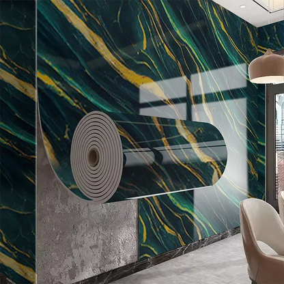 Self Adhesive Panels European style Wallpaper Waterproof and Washable Marble Wall Sticker on the Wall for Home Decoration