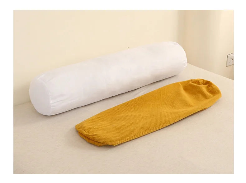 Body Pillow Pregnancy Pillows Chin Lumbar and Leg Support Stomach and Back Sleepers Adjustable Bendable Roll Pillow for Sleeping.