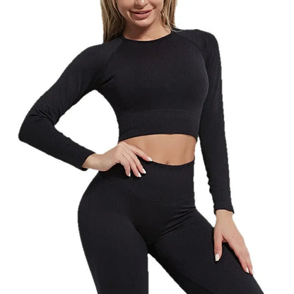 Women's Three-Piece Sportswear Set Yoga Fitness Leisure Sports Bra Pants Set Comfortable Breathable Gym Workout Outfit.