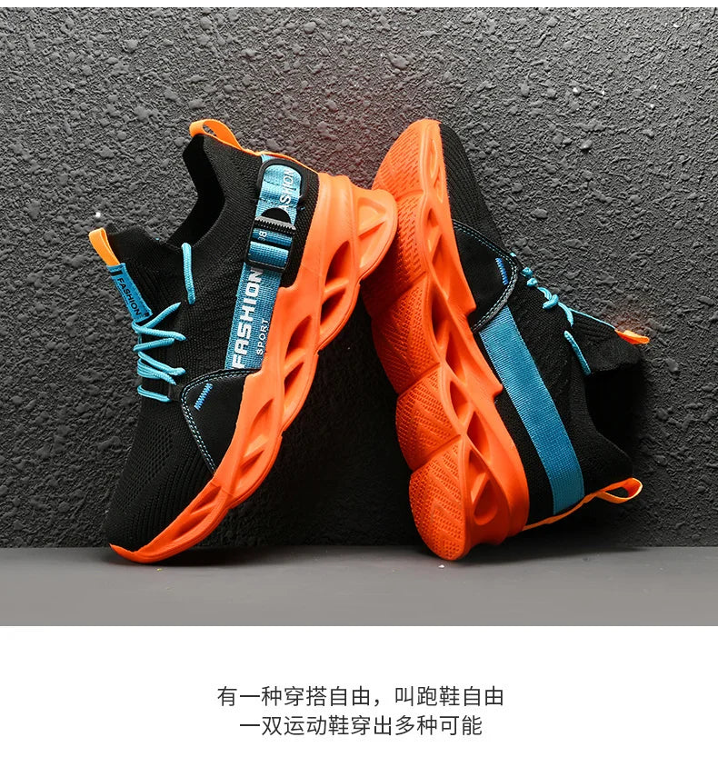 Men Shoes Breathable Fashion Mesh Running Shoes Man High Quality Unisex Light Tennis Baskets Athletic 2023 Sneakers for Men