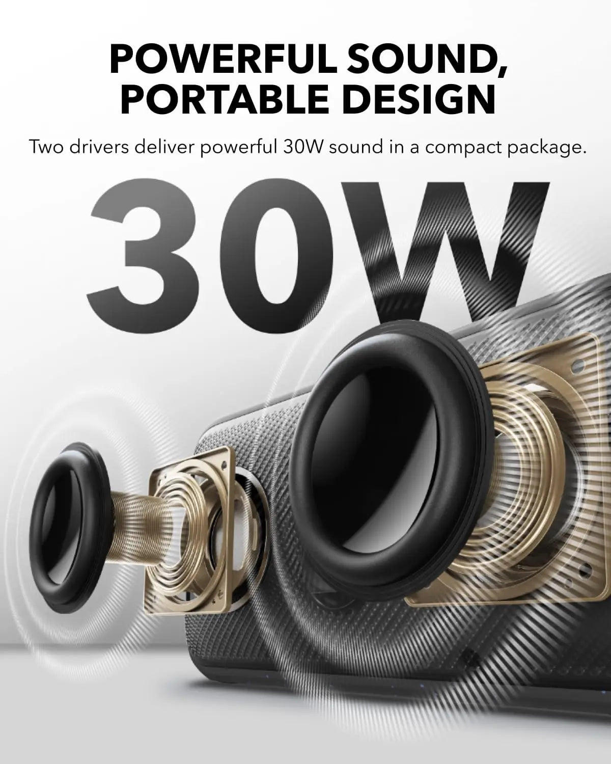 (EU stock) Soundcore Motion 300 Bluetooth loudspeaker, wireless, powerful sound, BassUp, Smart Tune, High-Resolution Audio.