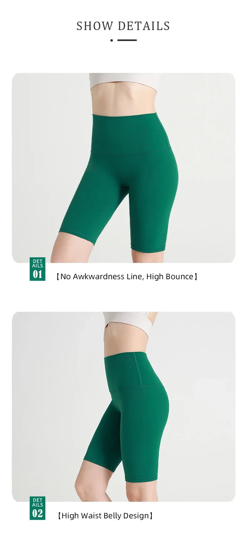 2024 High-Waisted Buttock Lifting Yoga Shorts Summer Seamless Yoga Legging Shorts Outer Wear Tight Cycling Athletic Gym Shorts.