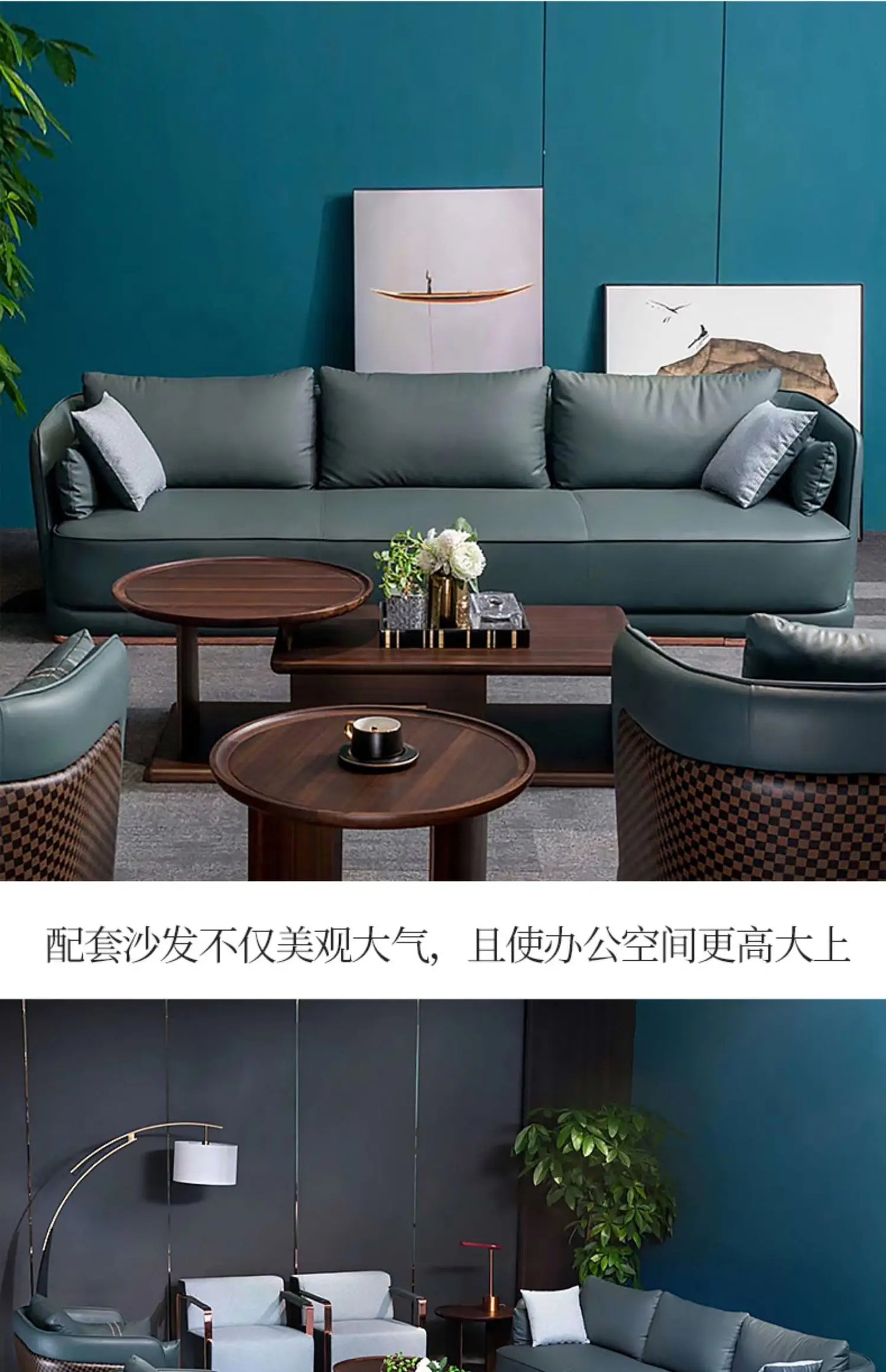 Leichter Luxus-Chef-Tisch, Chef-Schreibtisch, einfache moderne Büromöbel für Stuhlpersonen, speziell geformter kreativer Allgemein