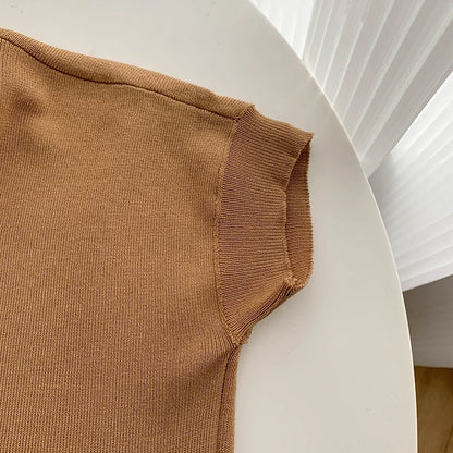 Fashion Knitted 2 Pieces Sets Women V-Neck Single Breasted Cardigan+High Waist Wide Leg Long Pants 2024 New Solid Sweater Suits.