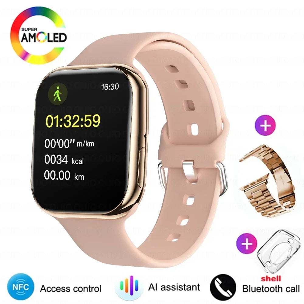 2025 New Original For Apple Watch Series 10 Women SmartWatch GPS Track Bluetooth Call NFC IP68 Waterproof Compass Men SmartWatch