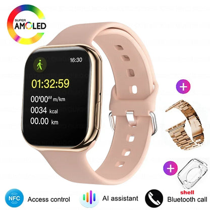 2025 New Original For Apple Watch Series 10 Women SmartWatch GPS Track Bluetooth Call NFC IP68 Waterproof Compass Men SmartWatch