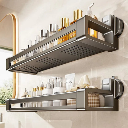 Haushalt Saugnapf Schnalle Badezimmer Dusche Gel Lagerung Korb Wc Ohne Stanzen Waschraum Wand-montiert Lagerung Rack