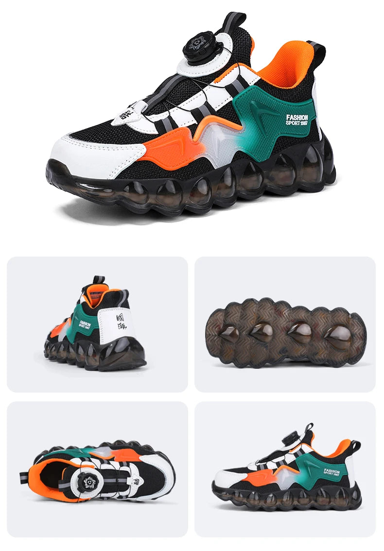 Kids Running Shoes Mesh Breathable Casual Sneakers for Children Lightweight Sport Shoes Boys Girl Non-Slip Pink Outdoor