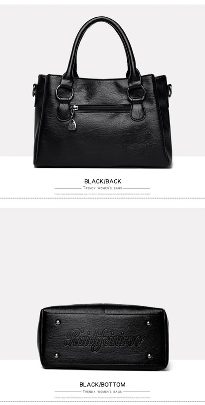 Genuine 3Layers High Quality Soft PU Leather Ladies Shoulder Crossbody Bags for Women  Luxury Handbags  Women  Designer A Main