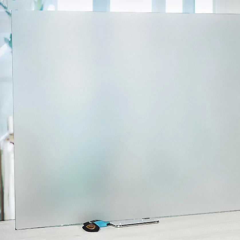 Mattierte Fensterfolie, Sichtschutz, Streifenmuster, selbstklebende Folie, Anti-UV-Buntglas-Vinylfolie für die Dekoration zu Hause und im Büro