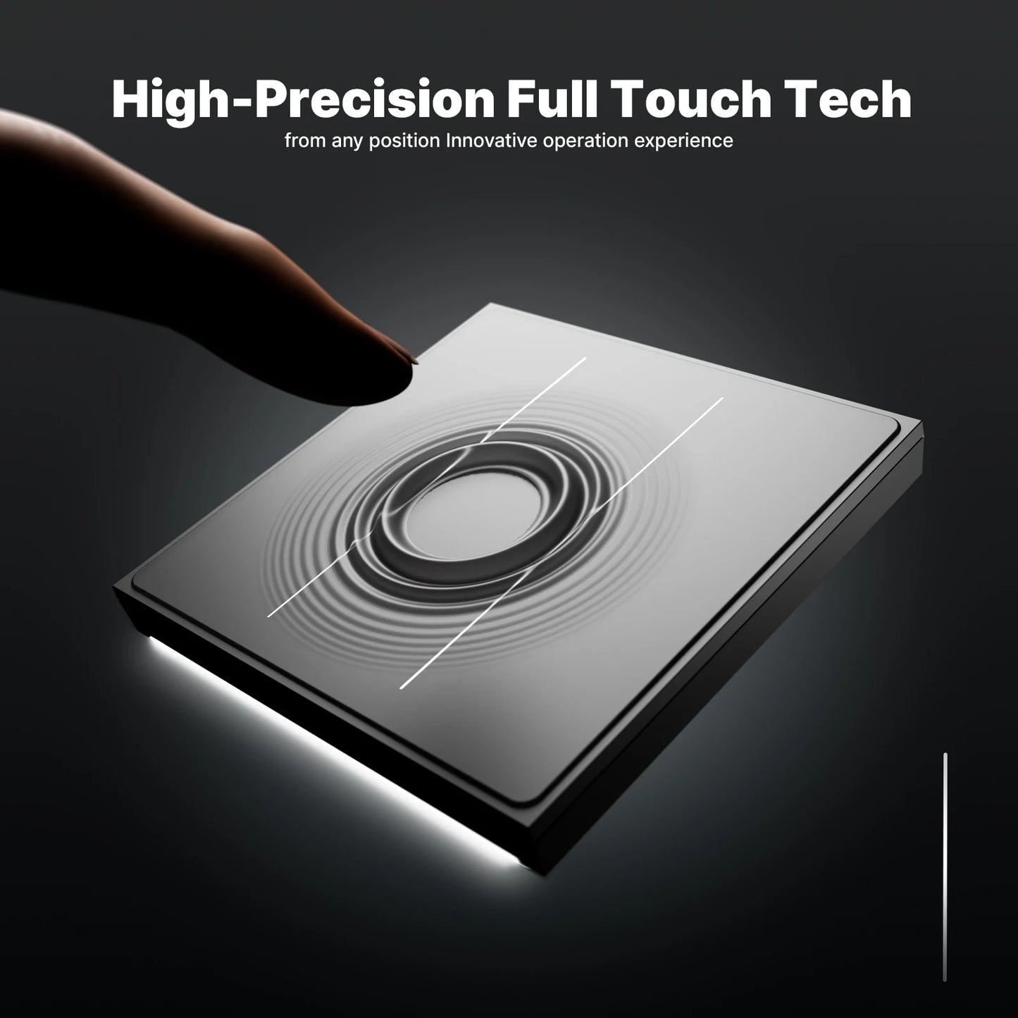 MOES Tuya ZigBee Star Feather Series Smart Touch Switch mit neutraler Lichtszene 2in1 APP-Fernbedienung mit Alexa Google Home.