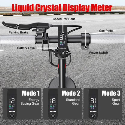 New Design Electric Scooter for Adults 350W/500W AOVOPRO High Performance Motor Foldable Escooter with 25/45KM Commute Range