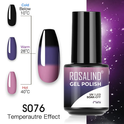 ROSALIND Red Series UV Nail Gel Hybrid Varnish Semi Permanent For Manicure Art Nail Polish Matt Base Top Coat Gel Nail Polish