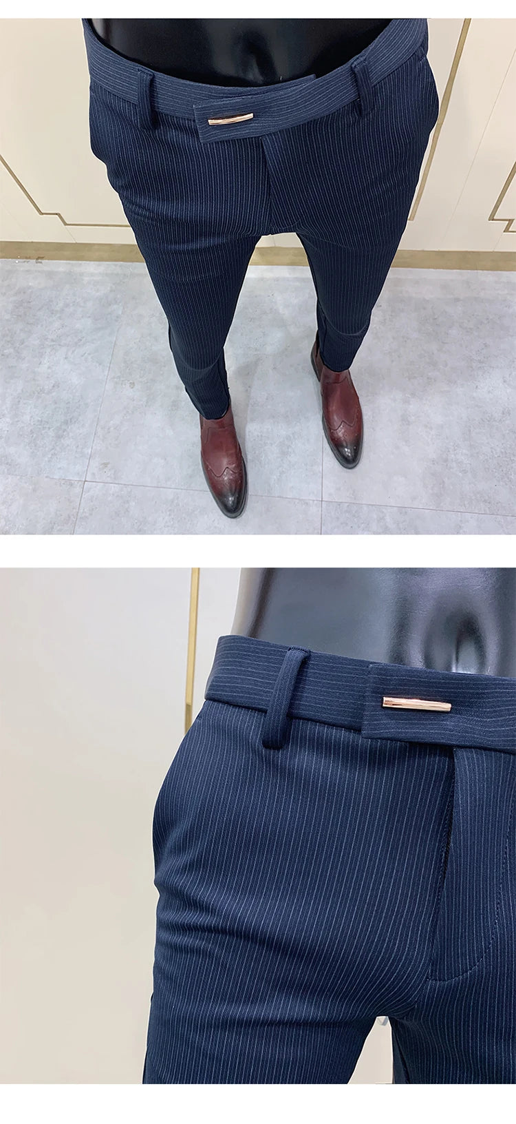 Men Suit Pants Dress Pantalone Hombre Stretch Slim Formal Trousers Calça Masculina Solid Color Casual Pants Fashion Men Clothing.