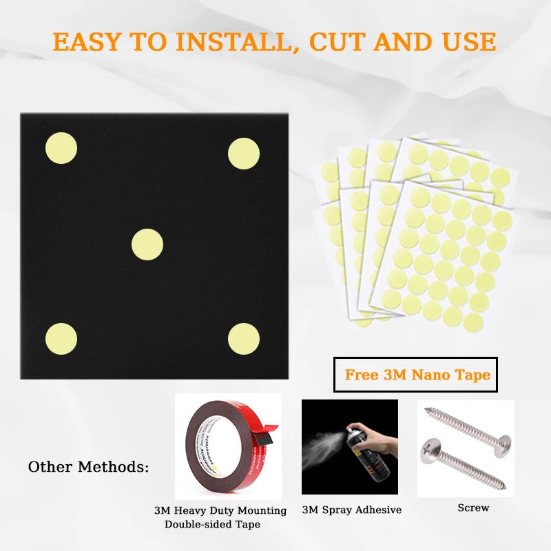 TOUO Sound-Absorbing Foam 6-48 Pcs Acoustic Foam Panels Wall Soundproofing Studio Acoustic Treatment Sound Absorbing Material