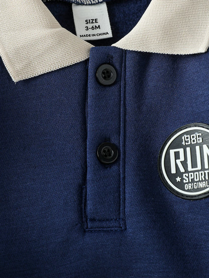 2Pcs 2025 New Style Autumn Winter Baby Boys Long Sleeve Sweatshirt &Pant Casual Sports Suit Western Fashion Clothes Set For 1-3Y.