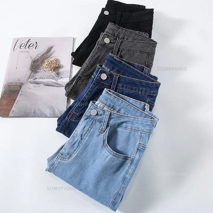 2024 New Sexy Skinny Jeans Women Hip Lift Stretch Pencil Denim Pants Casual Soft Slim Female Trousers Black Gray Blue.
