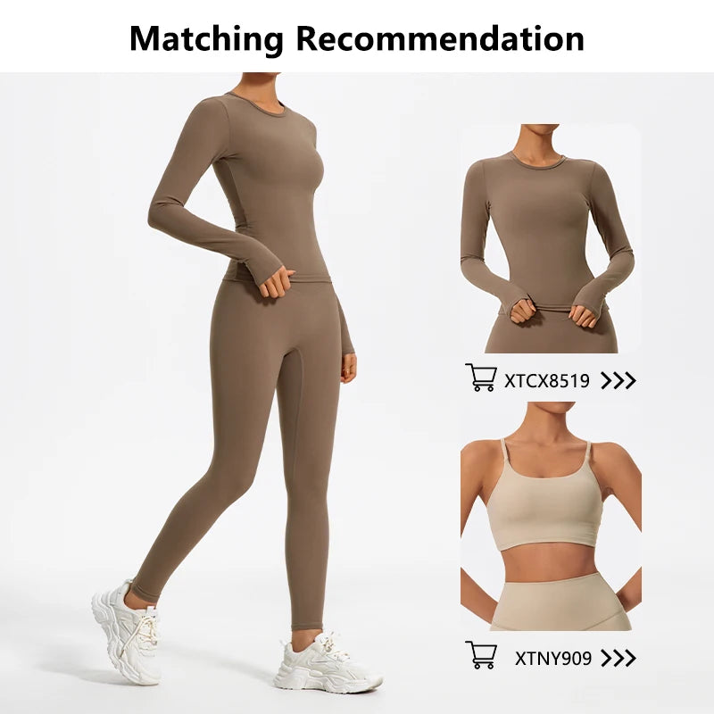 Hearuisavy Super Soft Fabrics High Waist Leggings Quick-Dry Gym Yoga Pants Running Workout Tights Push Up Sports Leggings Women.