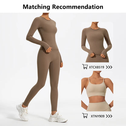 Hearuisavy Super Soft Fabrics High Waist Leggings Quick-Dry Gym Yoga Pants Running Workout Tights Push Up Sports Leggings Women.