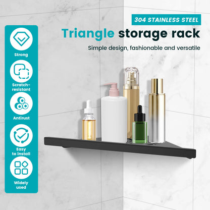 Edelstahl Badezimmer Regal Shampoo Make-up Dusche Lagerung Regal Badezimmer Wand Halterung Ecke Organizer Rack