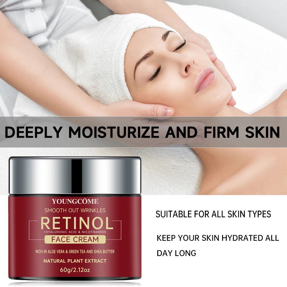 Retinol  Lifting Firming Cream Repairing Moisturizing Nourishing Cream Brightening Skin Facial Cream Anti-Aging Face Skin Care.
