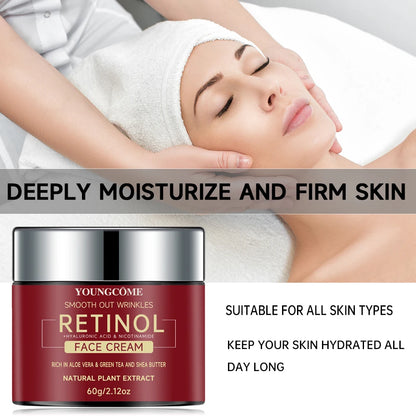 Retinol  Lifting Firming Cream Repairing Moisturizing Nourishing Cream Brightening Skin Facial Cream Anti-Aging Face Skin Care.