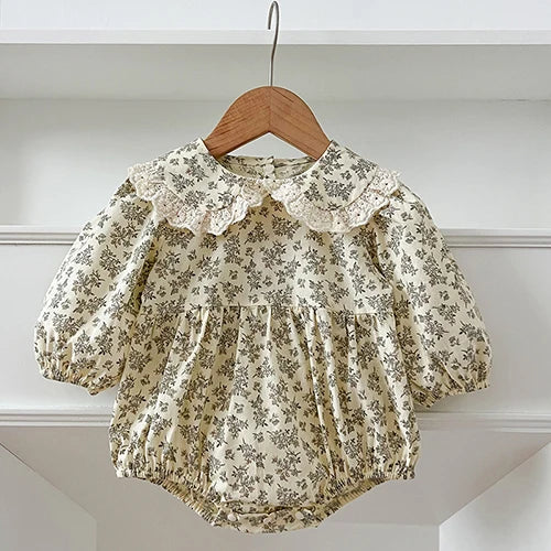 2023 neue Frühjahr 0-24 M Baby Mädchen Kleidung Infant Baby Mädchen Overall Lange Ärmeln Baumwolle Stickerei Neugeborenen baby Mädchen Bodys.