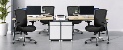 Bürostuhl 200 kg Ergonomischer Schreibtischstuhl mit 4D-Armlehnen, Bürostuhl mit Lendenwirbelstütze und 3D-verstellbarem, Wippfunkti