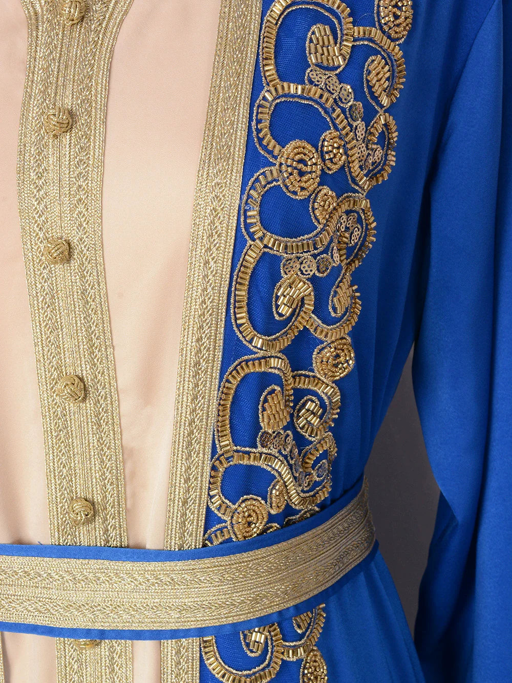 Naher Osten Mode Schwerindustrie Nagelperle eingelegter Diamant Muslimisches Gewand Damen langer Rock elegantes Abendkleid Kleid.