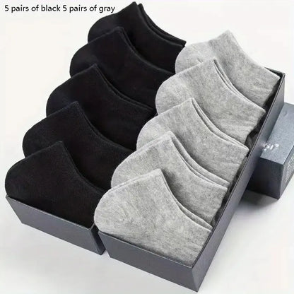10/20/30/40/60 Pairs Of Unisex Solid Color Socks Comfy Breathable Soft Sweat Absorbent Socks For Daily And Outdoor Wearing