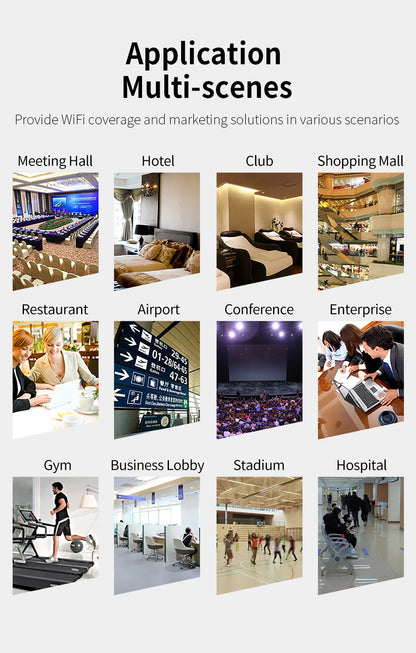 COMFAST WiFi6 Ceiling AP 3000M Gigabit POE RJ45 Wireless Indoor Access Point 2.4 5.8Ghz Wall Mounted WiFi Repeater Cover Roaming.