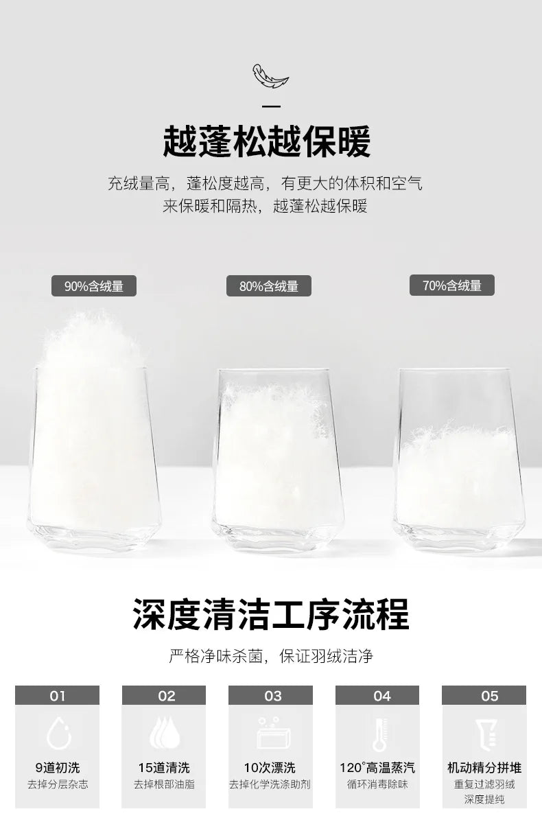 Men's Winter Down Pants 90% Goose Down Warm Fleece Lined Casual Trousers Elastic Waist  Pantalones Hombre Calça Casual PT-587.