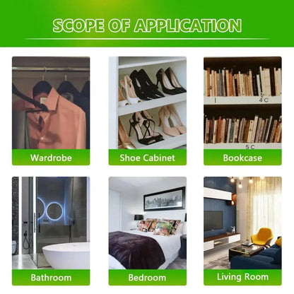 Hangable Wardrobe Moldproof Moisture Proof Dehumidification Bag humidity Moisture Absorbing Bag Closet Dehumidizer Eco Friendly.