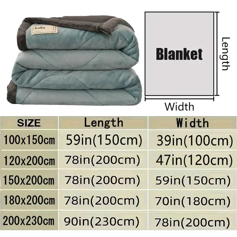 2025 NEW Winter Keep Warm Wool Throw Blanket for Sofa Winter Blanket King Size Home Warm Plaid Comforter Bedspread Bedding Sheet.