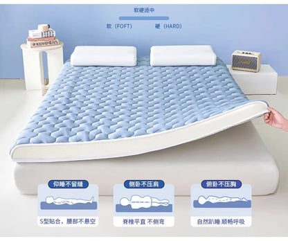 Schwammmatratze, elastisches Kissen, Zuhause, doppelt faltbar, Memory-Schaum, Latex, Tatami-Matte, Studentenwohnheim, Einzel-Schlafmatratzen