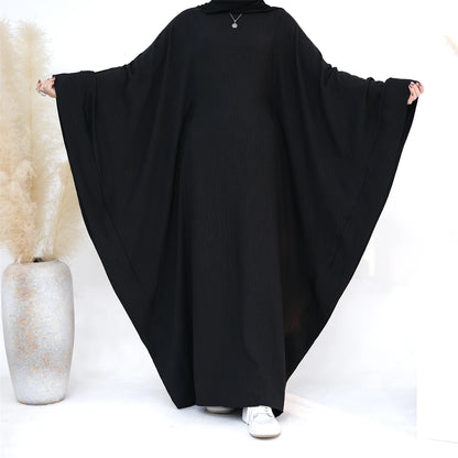 Ramadan Dubai Women Cotton Linen Khimar Abaya Saudi Arabia Turkey Islam Muslim Maxi Modest Dress Kebaya Robe Femme Musulmane