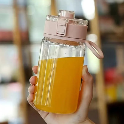 1pc Large Capacity Leakproof Sports Water Bottle, BPA-Free PC Material, Portable Gym Fitness Jug with Filter, Easy-Carry Double.