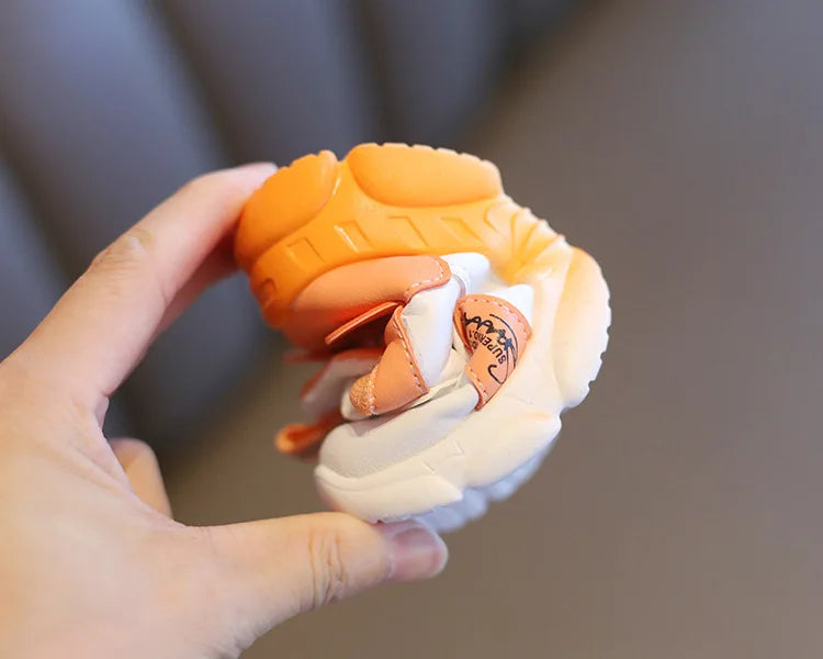 Size 20-31 Children Wear-resistant Casual Sports Shoes Baby Anti-slip Toddler Shoes Girls Boys Kids Soft Bottom Running Sneakers.