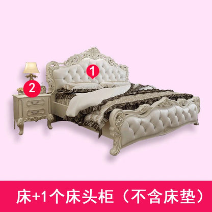 Multifunktionales Doppelbett mit Stauraum, europäisches minimalistisches Camping-Zubehörbett, luxuriöse moderne Camas De Dormitorio-Möbel