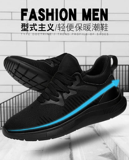 New Men Sneakers Elevator Shoes Height Increase Shoes for Men Mesh Breathable Height Increasing Shoes Man Increase Shoes 6-10CM.