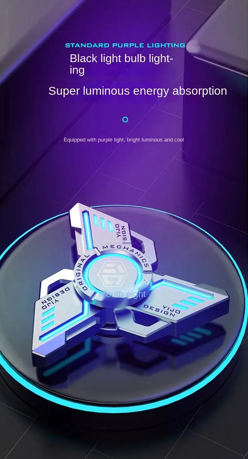 uminous metal EDC fidget spinner stress relief pressure reduction finger toy cool spinner ADHD  aids Creativity gift for boys.