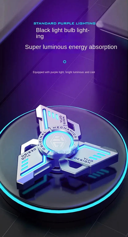 uminous metal EDC fidget spinner stress relief pressure reduction finger toy cool spinner ADHD  aids Creativity gift for boys.