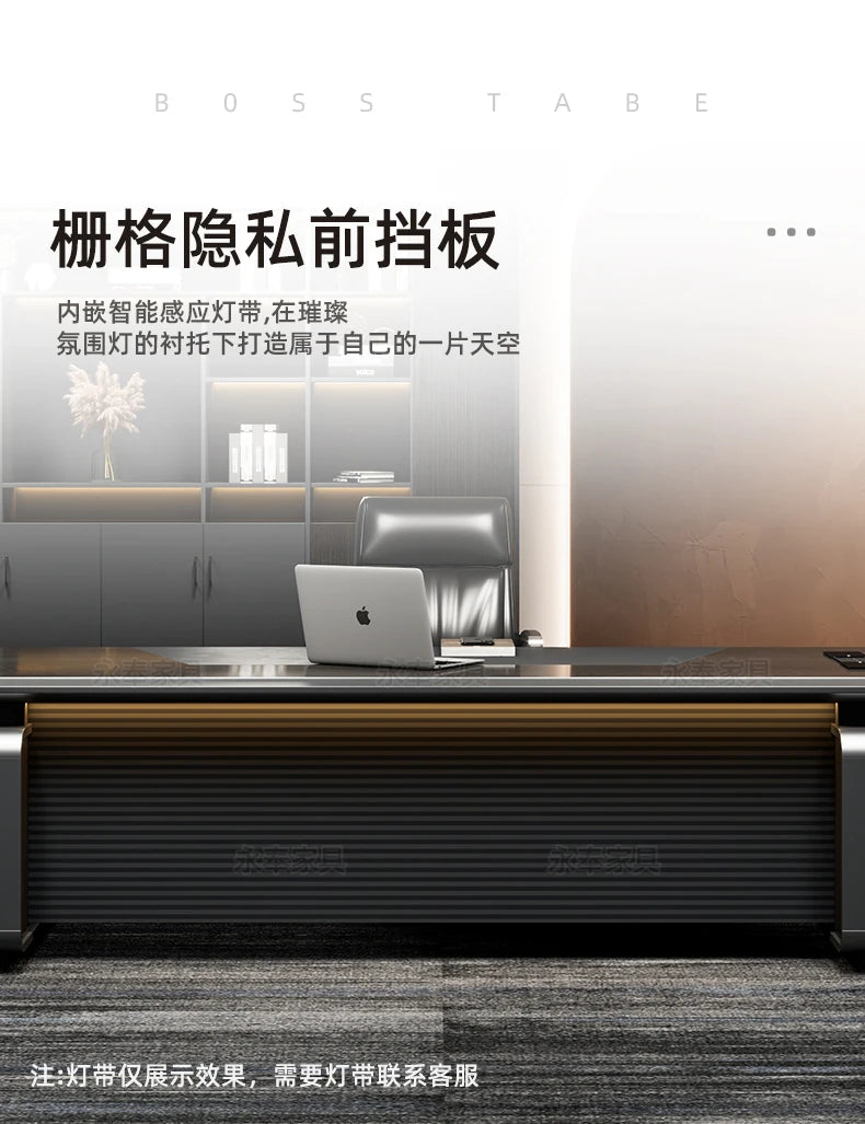 Nordischer minimalistischer Büroschreibtisch, moderner Luxus, Kreativität, Designer, L-förmiger Schreibtisch, fortschrittlicher Raum, Büromöbel, Arbeitstisch FYOD