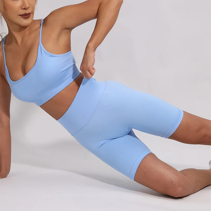 2/3/4Pcs Women's Tracksuit Seamless Yoga Set Leggings Sports Suit for Fitness Long Sleeve Top Gym Clothing Workout Sportswear.