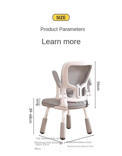 Computerstuhl, Heimsitz, Taille, Studentenschreibtisch, Arbeitsstuhl mit Lift und verstellbarer Rückenlehne