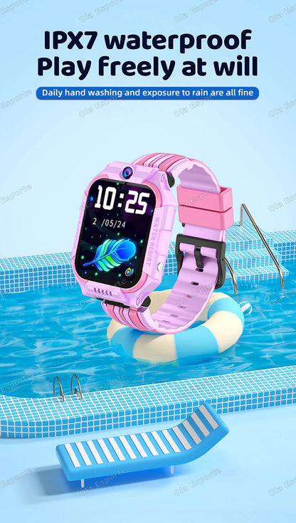 New Kids 5G Smart Watch SOS GPS+BDS/GLONASS Location Phone Call Camera Child Smartwatch 1.83 Inch WIFI Waterproof For Watch Gift.