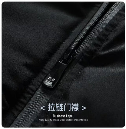 2025UFC new thick jacket, warm cotton-padded jacket, winter casual sports down jacket, stand-up collar windproof jacket.