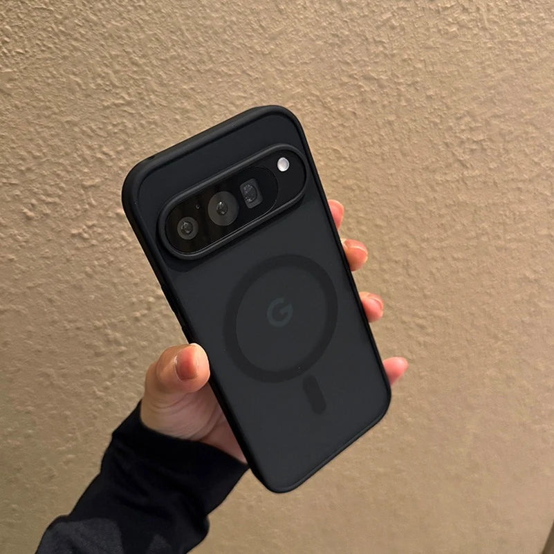 Magsafe Translucent Matte Magnetic Case For Google Pixel 10 ProXL 9 Pro XL 10Pro 10 9A Wireless Charging Candy Color Slim Cover.